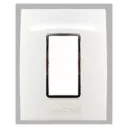 Gina ,1 module plate  Anchor penta [65801] white with silver chrome