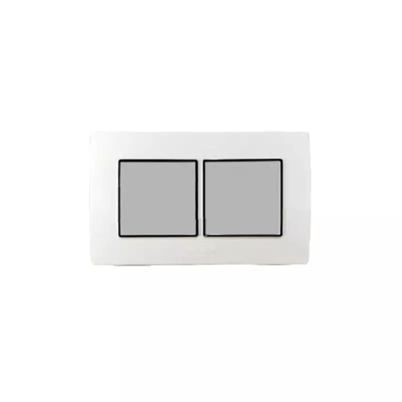 Gina ,4 module plate  Anchor penta [65804] white with silver chrome