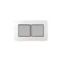 Gina ,4 module plate  Anchor penta [65804] white with silver chrome