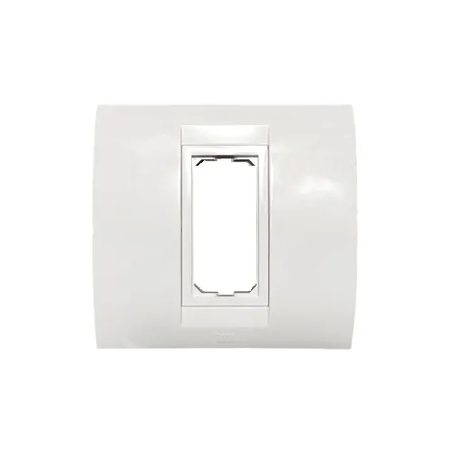 1 module plate with frame Anchor roma white