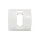 1 module plate with frame Anchor roma white