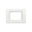 3 module plate with frame Anchor roma white