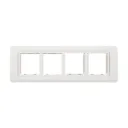 8 module horizontal plate with frame Anchor roma white