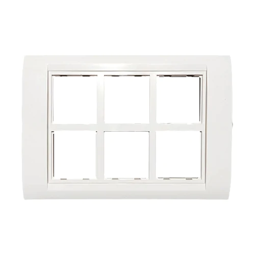 12module plate with frame Anchor Roma white