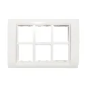 12module plate with frame Anchor Roma white
