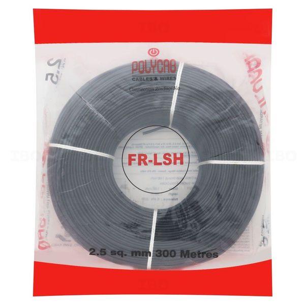 Polycab FRLS-H 2.5 sq mm Black 300 m PVC Insulated Wire
