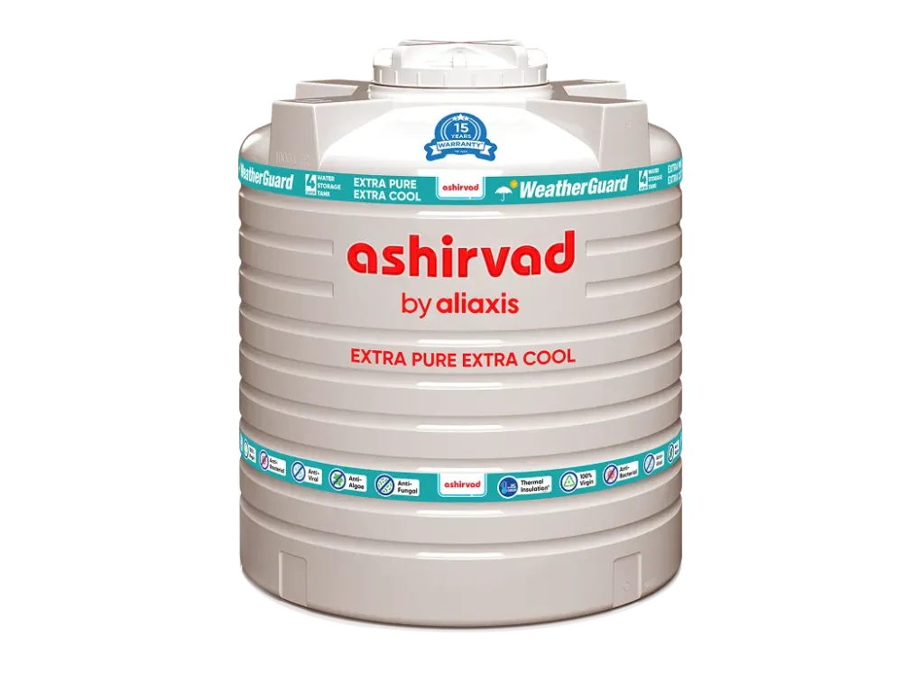 Ashirvad 3 Layer Overhead Tank, White